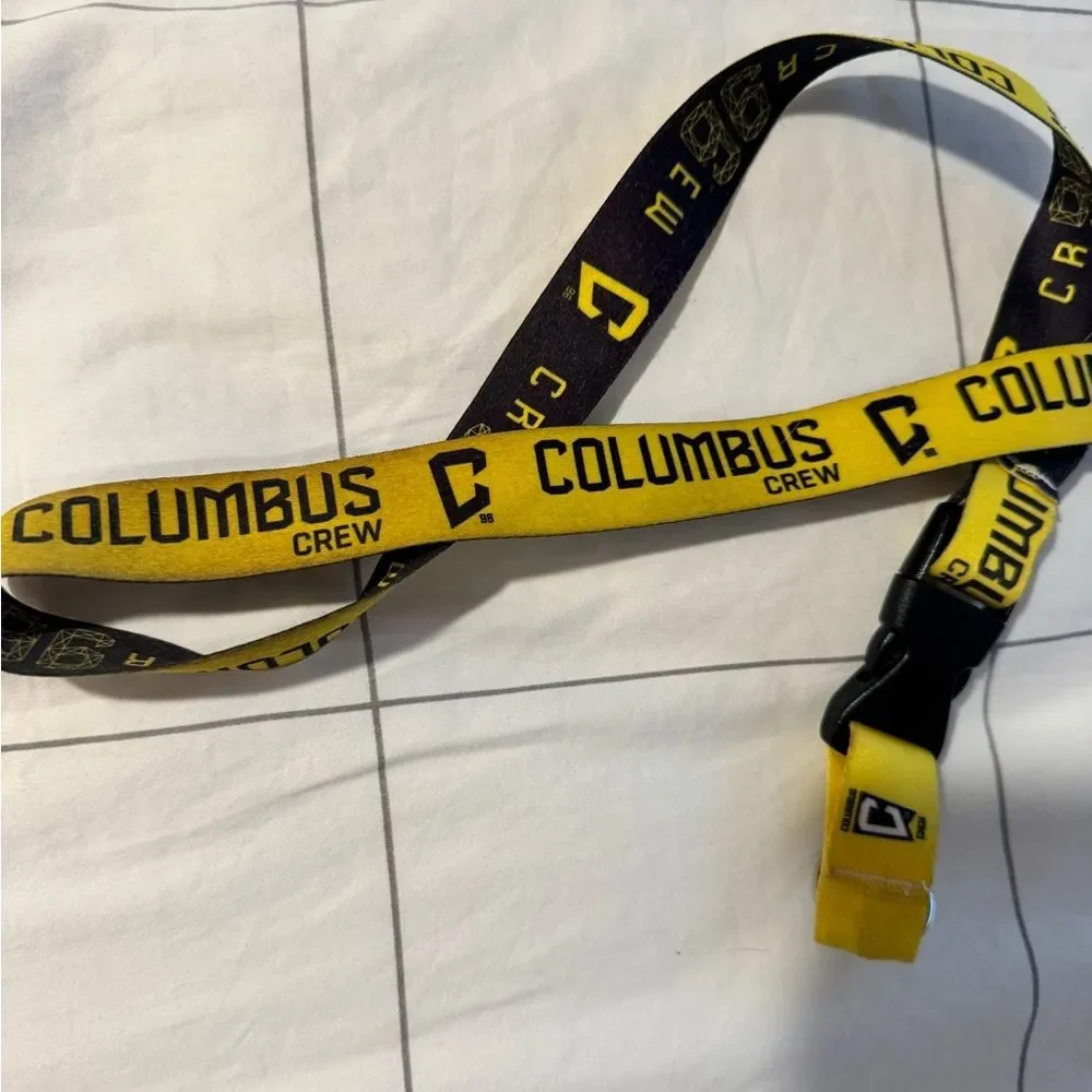 Columbus Crew Black and Yellow Lanyard Key Holder